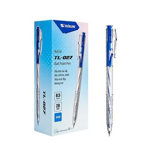 Hộp 20 Bút bi Thiên Long TL-027 màu xanh, đen giá sỉ