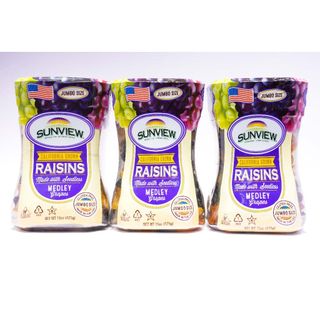 " Mẫu Mới "Nho Khô SUNVIEW RAISINS Medley Jumpo Grapes 425g - Hàng Mỹ