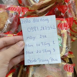 Bánh trung thu 150 gr sỉ 29k