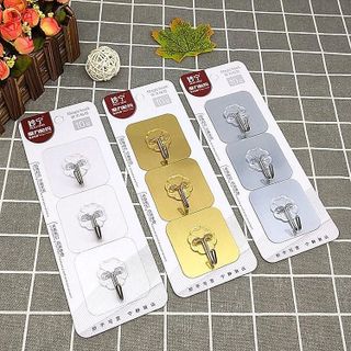 VỈ 3 MÓC DÁN TƯỜNG SIÊU DÍNH TREO ĐỒ LOẠI 1