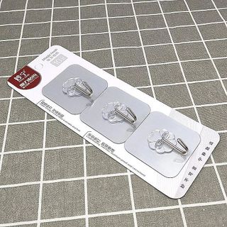 VỈ 3 MÓC DÁN TƯỜNG SIÊU DÍNH TREO ĐỒ LOẠI 1
