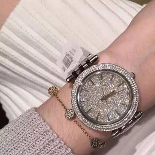 ĐỒNG HỒ NỮ CAO CẤP M KORS 3437 MẶT 38 ĐÍNH FULL ĐÁ 3
