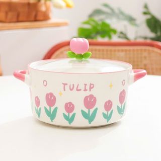 👉Nồi nấu mì hoạ tiết hoa Tulip🌸🌸 giá sỉ