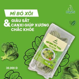 Mì Cải Bó Xôi, Mì rau củ sạch, Mì ăn kiêng, Mì Healthy 180g giá sỉ