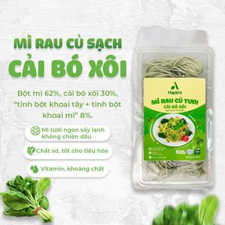Mì Cải Bó Xôi, Mì rau củ sạch, Mì ăn kiêng, Mì Healthy 180g