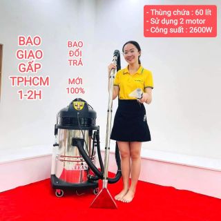 Máy giặt thảm phun hút Hiclean 2 mô tơ 60 Lít giá sỉ