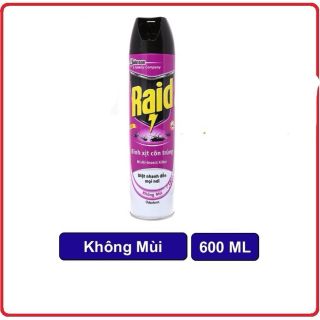 XỊT MUỖI RAID KO MÙI 600ML ( thùng 12 chai) giá sỉ