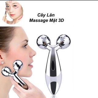 Thanh lăn nâng cơ Kr.Lab massage mặt 3d bằng inox đầu xoay 360° giá sỉ