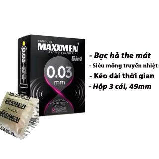 Bao cao su maxxmen 5 trong 1 chính hãng