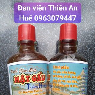 Rượu xoa bóp cây mật gấu trầm hương đan viện thiên an Huế giá sỉ