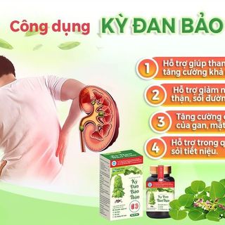 Kỳ đan bảo thận-Hỗ trợ giảm nguy cơ sỏi thận, sỏi đường tiết niệu lọ 30 viên