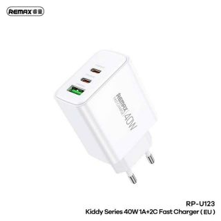 CÓC SẠC REMAX U123 40W - 3 CỔNG SẠC