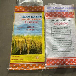 bao đựng lúa giống 40kg có lồng sẳn ni lông
