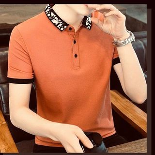 áo cá sấu màu cam in cổ - giá sỉ cạnh tranh