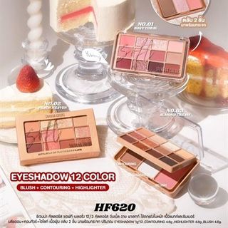 Phấn mắt 12 ô Sivanna Colors Soft Blurring HF620 Thái Lan - Chính hãng giá sỉ