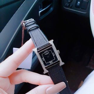 ĐỒNG HỒ NỮ CAO CẤP HEMES DÂY DA MẶT SỐ NIỀNG HỘT 2 BÊN 1