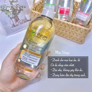 Nước Tẩy trang dầu Garnier vàng 400ml
