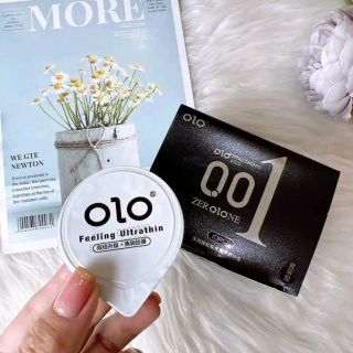 Bao cao su OLO 0.01 Đen Feeling Ultrathin – BCS Siêu Mỏng, Hương Vani, Nhiều Gel Bôi Trơn – Hộp 10 Bcs