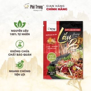 Nước Cốt Lẫu Bò cô đặc, thơm ngon chuẩn vị, an toàn, tiết kiệm Phở Trang  240g giá sỉ