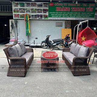 Bàn ghế cafe nhựa giả mây giá rẻ tại xưởng sản xuất