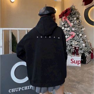 Áo khoác hoodie zip form rộng in NQ NQ30AM