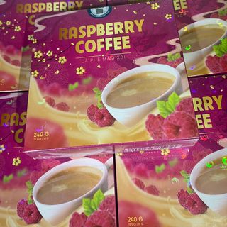 Cafe giảm cân mâm xôi Raspberry coffee - chính hãng check qr code - mẫu mới nhất (hộp 15 gói) giá sỉ