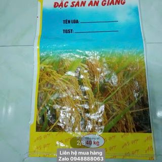 bao lúa giống in sẳn có lồng PE 40kg