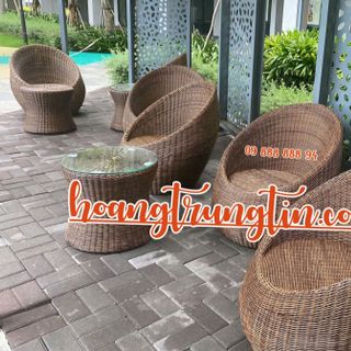 Ghế con sò ghế mây nhựa tròn ghế trứng dây tròn giá rẻ
