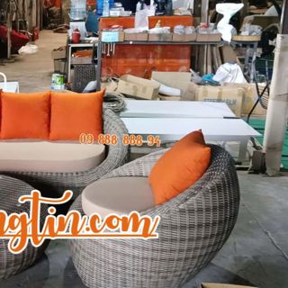Ghế con sò ghế mây nhựa tròn ghế trứng dây tròn giá rẻ