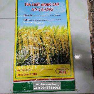 bao lúa giống in sẳn có lồng PE 40kg