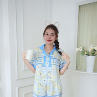 Duha6 - Đuì pijama tay ráp lăng