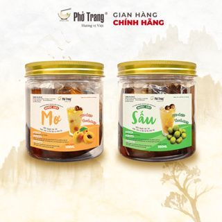 Combo Nước cốt sấu và nước cốt mơ tươi Phở Trang chai (500ml). Có vị chua, ngọt dịu nhẹ dễ uống
