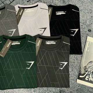 Áo thun nam gymshark né vai mới Phom chất chuẩn đẹp Size m.l.xl.xxl Ri 2222 Tách nửa ri được