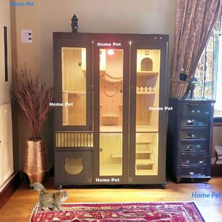 Chuồng Mèo Gỗ MDF, Nhà Cho Thú Cưng 150cm Giá Tại Xưởng