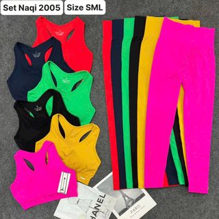 Set Naqi 2005 ✅ 6 màu size SML ✅ Chất thun dệt, bra có sẵn mút giá sỉ