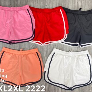 Quần đùi nữ 2 lớp trơn Size m l xl xxl Ri 2222 Tách nửa ri được