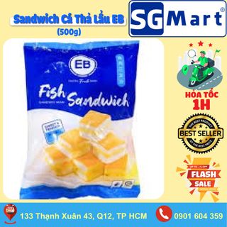 Viên Thả Lẩu Sandwich EB - Viên Thả Lẩu Đậu Hũ Cá Hồi 3 Tầng Gói 500g giá sỉ