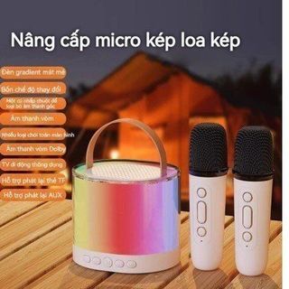 LOA BLUETOOTH KARAOKE KÈM 2 MIC K52