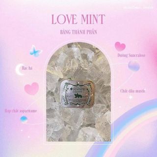Kẹo lovemint kẹo BJ bạc hà the mát Thái Lan
