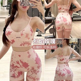 Set đùi loang QC 7 màu size SML Chất thun dệt, bra mút rời