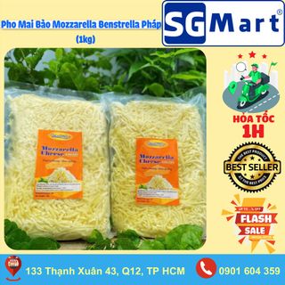 Phô Mai Bào Mozzarella Benstrella Pháp 1KG - Thơm, sợi dai ngon [Ship Hỏa Tốc  1H HCM] giá sỉ