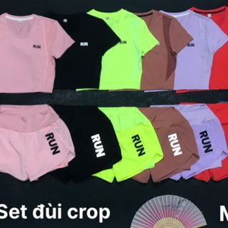 Set đùi croptop   Size: M.L.XL  Ri: 222 giá sỉ