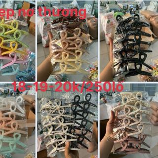 Kẹp gấp tóc sau vuông nơ(lố 12cái)