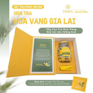 Set trà Phúc Duyên - Hoa trà hoa vàng Gia Lai Kinka
