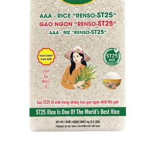 GẠO NGON "RENSO-ST25" - 1KG/BAO - 20 BAO/THÙNG