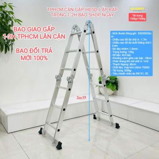 Thang xếp 4 đoạn chữ A cao 1m7 Sumika cao cấp giá sỉ