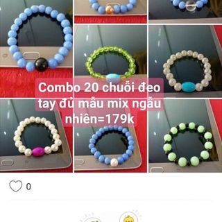 Chuỗi đeo tay phong thủy mixx 100 mẫu