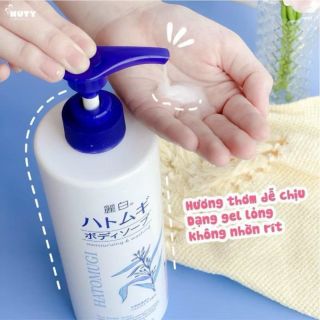 Sữa tắm Ý Dĩ chai vòi 800ml