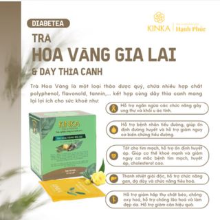 Trà Hoa Vàng Dây Thìa Canh Kinka - Giải Pháp Tự Nhiên Hỗ Trợ Tiểu Đường
