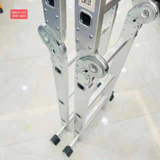 Thang xếp 4 đoạn chữ A cao 1m7 Sumika cao cấp
